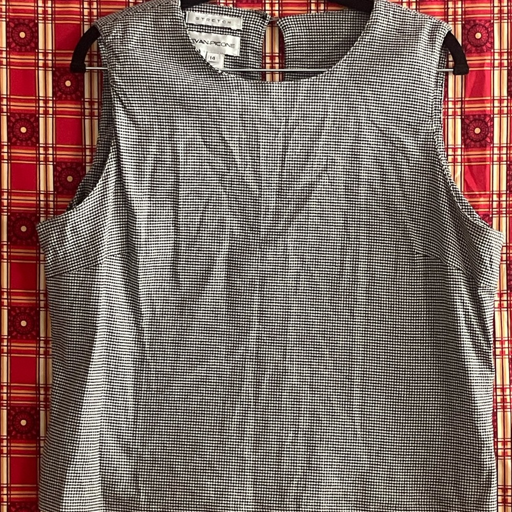 Women’s Evan Picone Sleeveless Tank Top, Sz 14